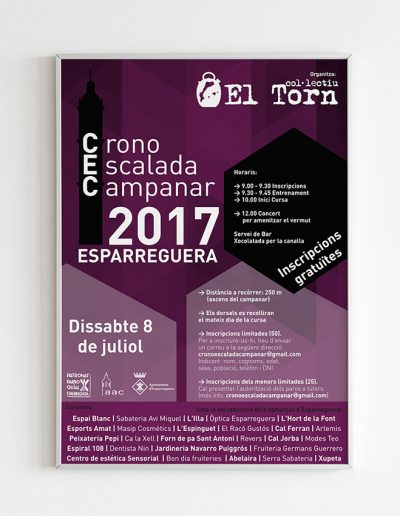 Crono escalada campanar Esparreguera 2017